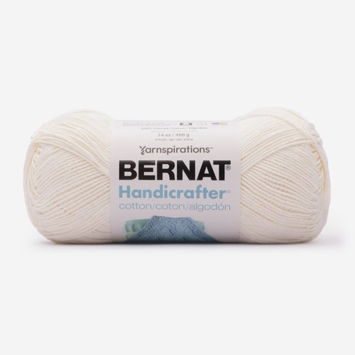Bernat Handicrafter Cotton Yarn 400g - Solids-Soft Cream - 162028-28020 - 057355475182 Bernat Handicrafter Cotton Yarn 400g - Solids-Soft Cream - 162028-28020 - 057355475182