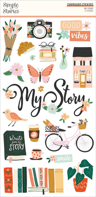 My Story Chipboard Stickers-6"X12" MYS19316 - 810079989690