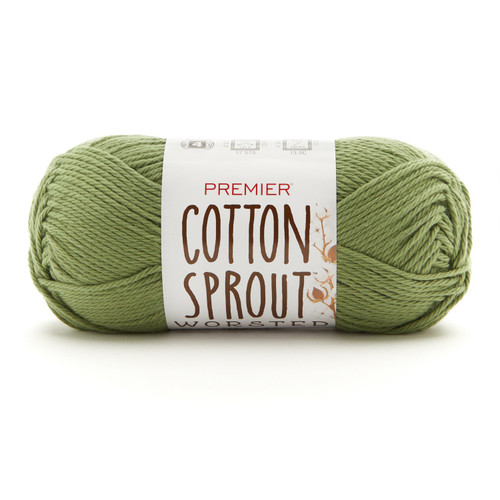 Premier Cotton Sprout Worsted Yarn-Leaf 2101-09 - 840166822197