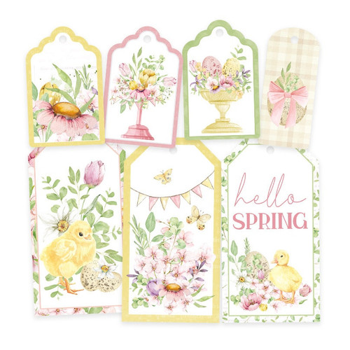 Spring Is Calling Double-Sided Cardstock Tags 7/Pkg-#03 P13SPC23