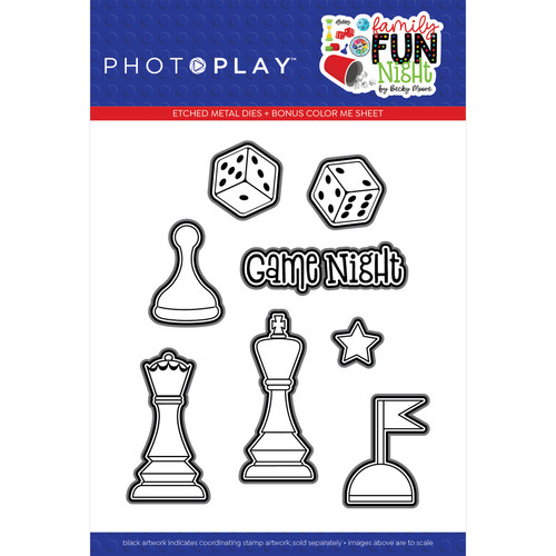 PhotoPlay Etched Die-Family Fun Night PFFN3874 - 709388338742