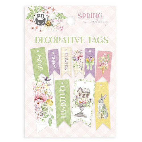 Spring Is Calling Double-Sided Cardstock Tags 10/Pkg-#02 P13SPC22 - 5904619325200