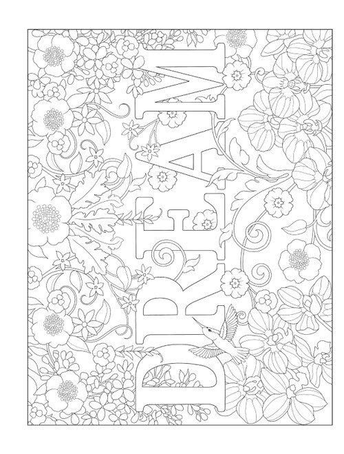 Creative Haven: Floral Alphabet Designs Coloring BookB6850559