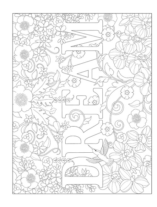 Creative Haven: Floral Alphabet Designs Coloring Book-Softcover - B6850559 Creative Haven: Floral Alphabet Designs Coloring Book-Softcover - B6850559
