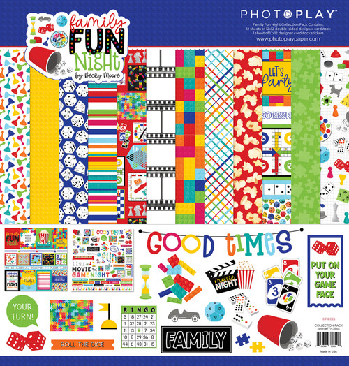 PhotoPlay Collection Pack 12"X12"-Family Fun Night PFFN3864 - 709388338643