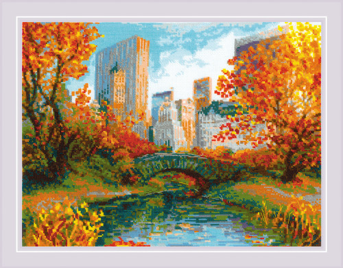 RIOLIS Counted Cross Stitch Kit 15.75"X11.75"-Central Park (14 Count) -R2094 - 4779046185595