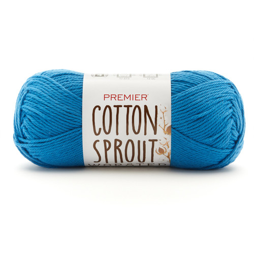 Premier Cotton Sprout Worsted Yarn-Blue - 2101-18 - 840166822289