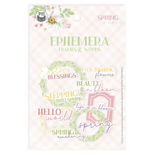 Spring Is Calling Ephemera Cardstock Die-Cuts 12/Pkg-Frames & Words P13SPC37 - 5904619325286