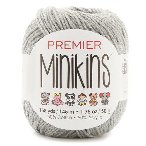 6 Pack Premier Minikins Yarn-Dove 2103-40 - 840166823194