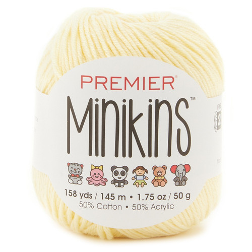 6 Pack - Premier Minikins Yarn-Butter - 2103-12 - 840166822913