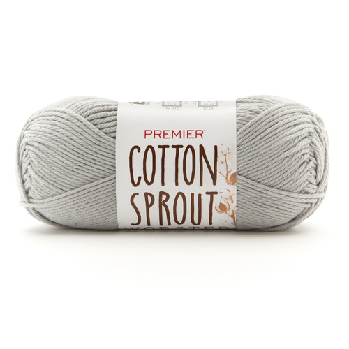 3 Pack - Premier Cotton Sprout Worsted Yarn-Silver - 2101-30 - 840166822401