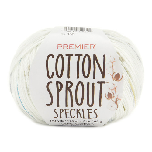 3 Pack Premier Cotton Sprout Speckles Yarn-Waves 2086-06 - 840166819647