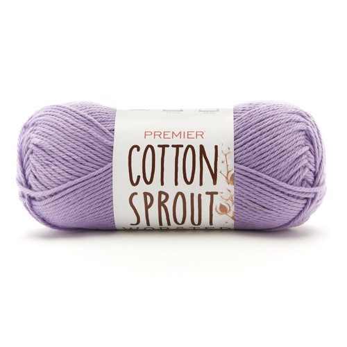 3 Pack - Premier Yarns Cotton Sprout Worsted Yarn-Lavender - 2101-23 - 840166822333 3 Pack - Premier Yarns Cotton Sprout Worsted Yarn-Lavender - 2101-23 - 840166822333