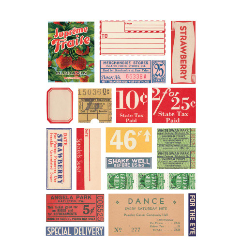2 Pack Simple Stories Sticker Book 12/Sheets-Simple Vintage Berry Fields, 386/Pkg BER20125