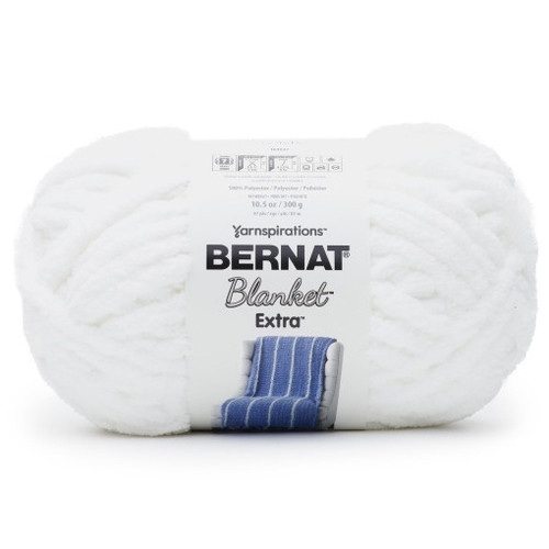 2 Pack - Bernat Blanket Extra Yarn-White - 1610272-7043 - 057355457331