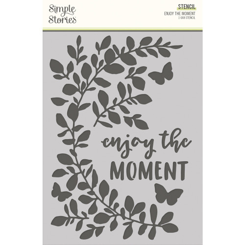 3 Pack Simple Vintage Life In Bloom Stencil 6"X8"-Enjoy The Moment SVL19741 - 810112381085