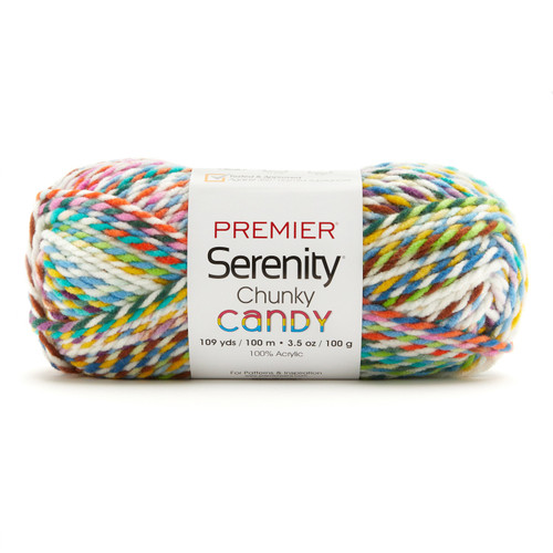 3 Pack Premier Serenity Chunky Candy Yarn-Confetti 2092-05 - 840166820551