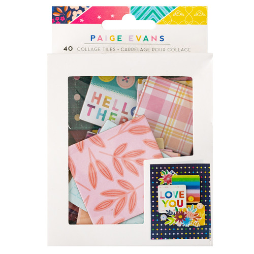 3 Pack - Paige Evans Blooming Wild Collage Tiles-40/Pkg - PE014068 - 718813174480 3 Pack - Paige Evans Blooming Wild Collage Tiles-40/Pkg - PE014068 - 718813174480