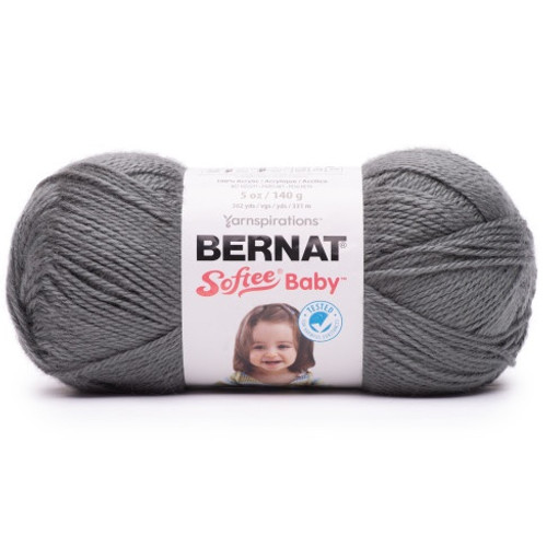 3 Pack Bernat Softee Baby Yarn-Baby Gray 166054-54019 - 057355474604