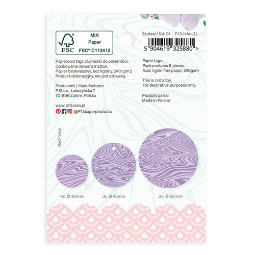 4 Pack Have Fun Double-Sided Cardstock Tags 9/Pkg-#01 P13HAV21