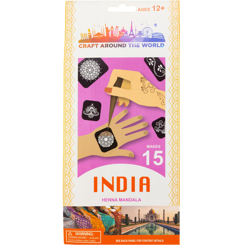 3 Pack - Craft Around The World Indian Henna Mendala-Makes 15 - 34020832 - 765468028057
