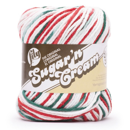 6 Pack Lily Sugar'n Cream Yarn Ombres Super Size-Mistletoe 102019-19511 - 057355474635