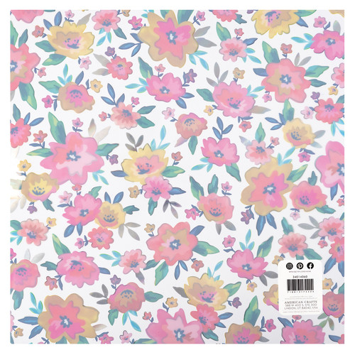 5 Pack - Paige Evans Blooming Wild Specialty Paper 12"X12"-Acetate W/Holographic Foil Accents - PE014060 5 Pack - Paige Evans Blooming Wild Specialty Paper 12"X12"-Acetate W/Holographic Foil Accents - PE014060