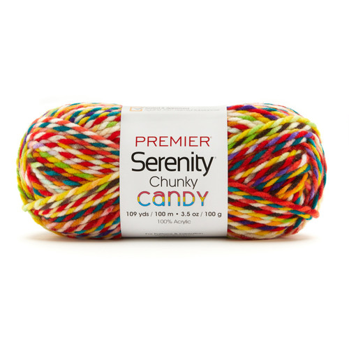 3 Pack Premier Serenity Chunky Candy Yarn-Primary 2092-06 - 840166820568