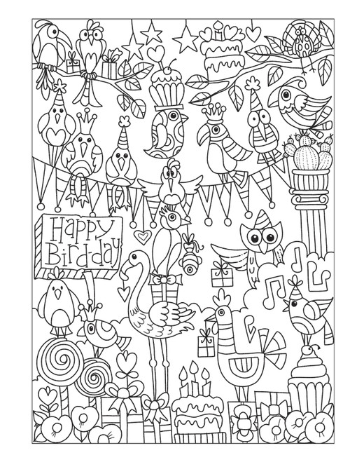 2 Pack - Creative Haven: Fanciful Birds Coloring Book-Softcover - B6850405