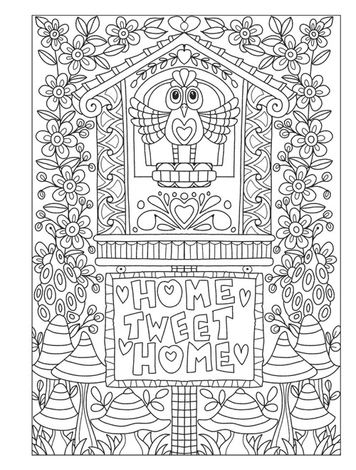 2 Pack Creative Haven: Fanciful Birds Coloring BookB6850405