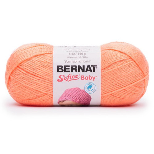 3 Pack Bernat Softee Baby Yarn-Cantaloupe 166054-54014 - 057355463349