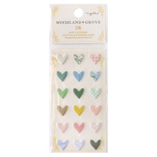 3 Pack Maggie Holmes Woodland Grove Mini Puffy Stickers 36/Pkg-MH021910 - 765468043029
