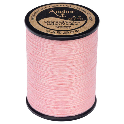6 Pack Anchor 6-Strand Embroidery Floss Spool 32.8yd-Carnation Ultra Light -4736-0023 - 073650061271