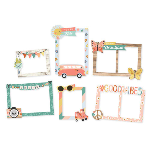 3 Pack - Boho Sunshine Chipboard Frames-6/Pkg - BSU19921