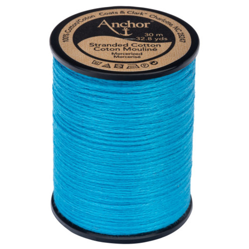 6 Pack Anchor 6-Strand Embroidery Floss Spool 32.8yd-Ice Blue -4736-0433 - 073650067556