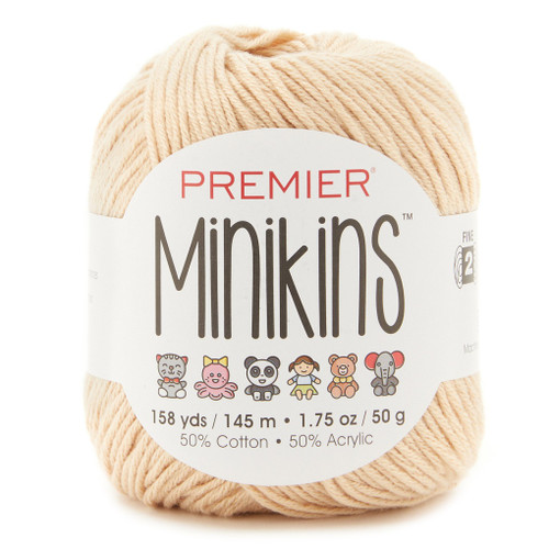 6 Pack - Premier Minikins Yarn-Almond - 2103-34 - 840166823132