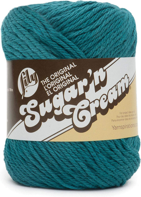 6 Pack - Lily Sugar'n Cream Yarn - Solids Super Size-Teal - 102018-18802 - 057355417434 6 Pack - Lily Sugar'n Cream Yarn - Solids Super Size-Teal - 102018-18802 - 057355417434