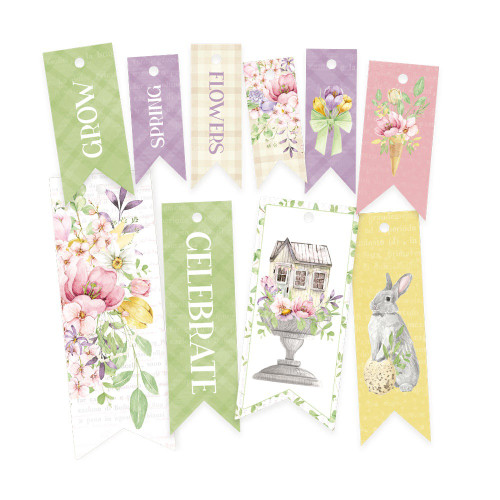 4 Pack Spring Is Calling Double-Sided Cardstock Tags 10/Pkg-#02 -P13SPC22
