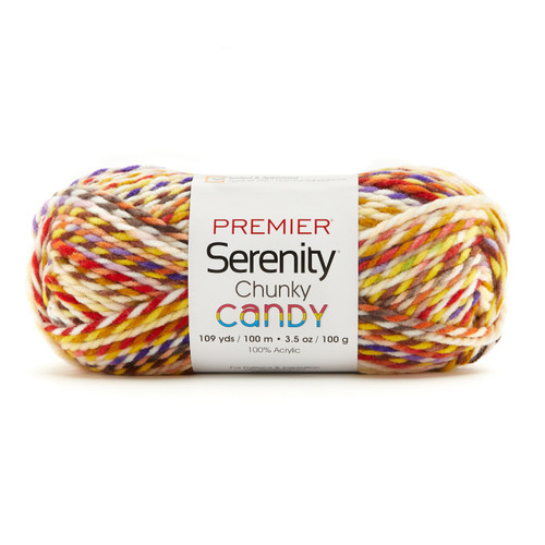 3 Pack - Premier Serenity Chunky Candy Yarn-Daisies - 2092-01 - 840166820513 3 Pack - Premier Serenity Chunky Candy Yarn-Daisies - 2092-01 - 840166820513