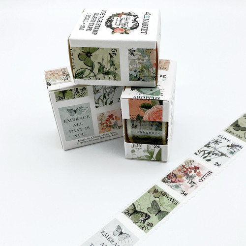 3 Pack 49 And Market Washi Tape Roll-Postage -Vintage Artistry Tranquility -VAT39777