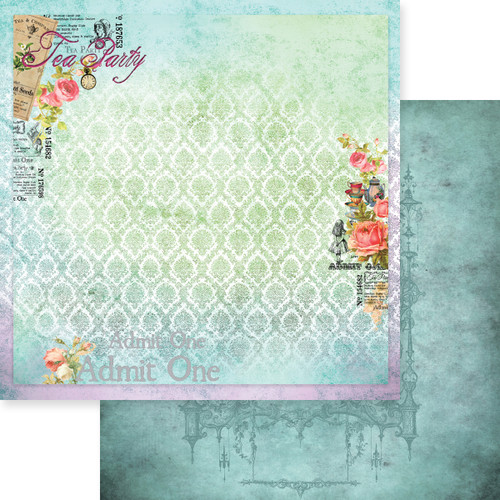 3 Pack Memory Place Double-Sided Paper Pack 8"X8" 18/Pkg-Alice's Tea Party MP-61176