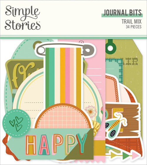 3 Pack - Trail Mix Bits & Pieces Die-Cuts 34/Pkg-Journal - MIX20319 - 810112382747 3 Pack - Trail Mix Bits & Pieces Die-Cuts 34/Pkg-Journal - MIX20319 - 810112382747
