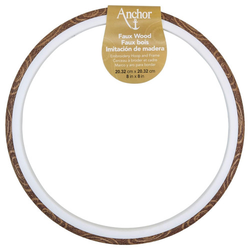 3 Pack Anchor Faux Wood Round Embroidery Hoop 8"A4407008 - 073650065279