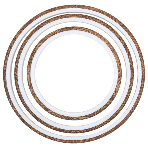 3 Pack Anchor Faux Wood Round Embroidery Hoop 8"A4407008