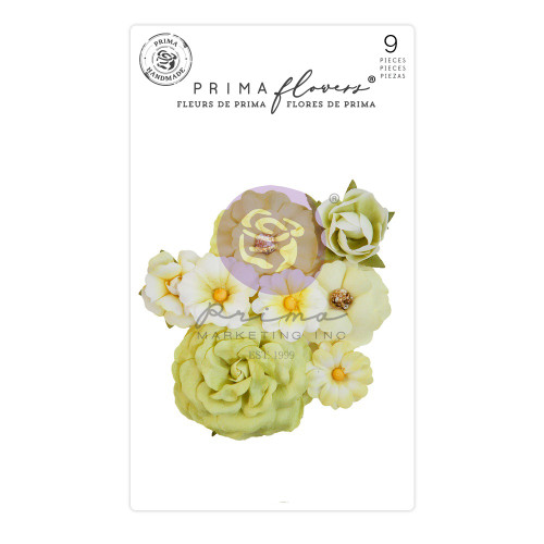 3 Pack Prima Marketing Paper Flowers 9/Pkg-Postcards From Paradise April Showers PC664572 - 655350664572