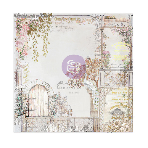 10 Pack The Plant Department Double-Sided Cardstock 12"X12"-Secret Garden Door, W/Foil Details PLAN12-50449