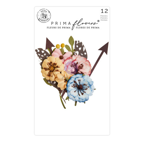 3 Pack Prima Marketing Mulberry Paper Flowers-Floral Bliss/Spring Abstract P663247 - 655350663247