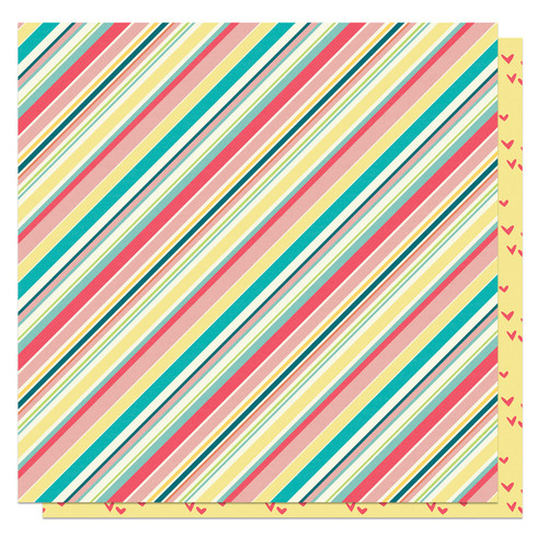 25 Pack Book Club Double-Sided Cardstock 12"X12"-Storied Stripe PBCL12-4250 - 709388342503