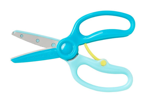 6 Pack Fiskars Preschool Kids' Training Scissors-Turquoise 1067-041