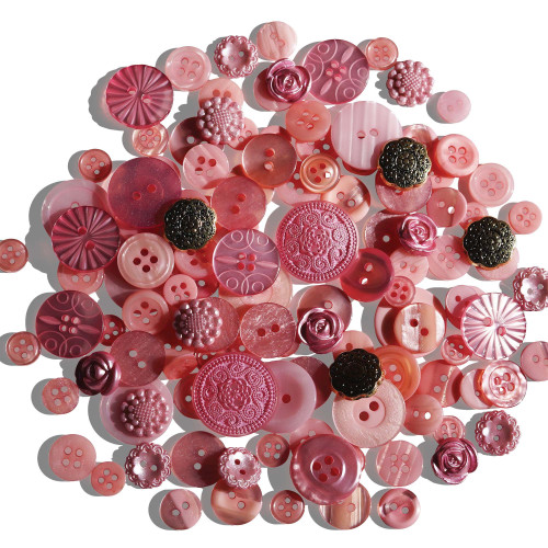2 Pack - Buttons Galore Treasure Box-Tea Rose - TBX-103